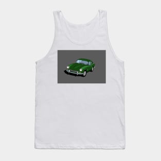 Triumph GT6 Mk1 Graphic Poster -British Racing Green Tank Top